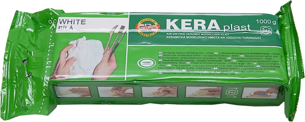 Modelovací hmota KERA 1kg bílá 131706