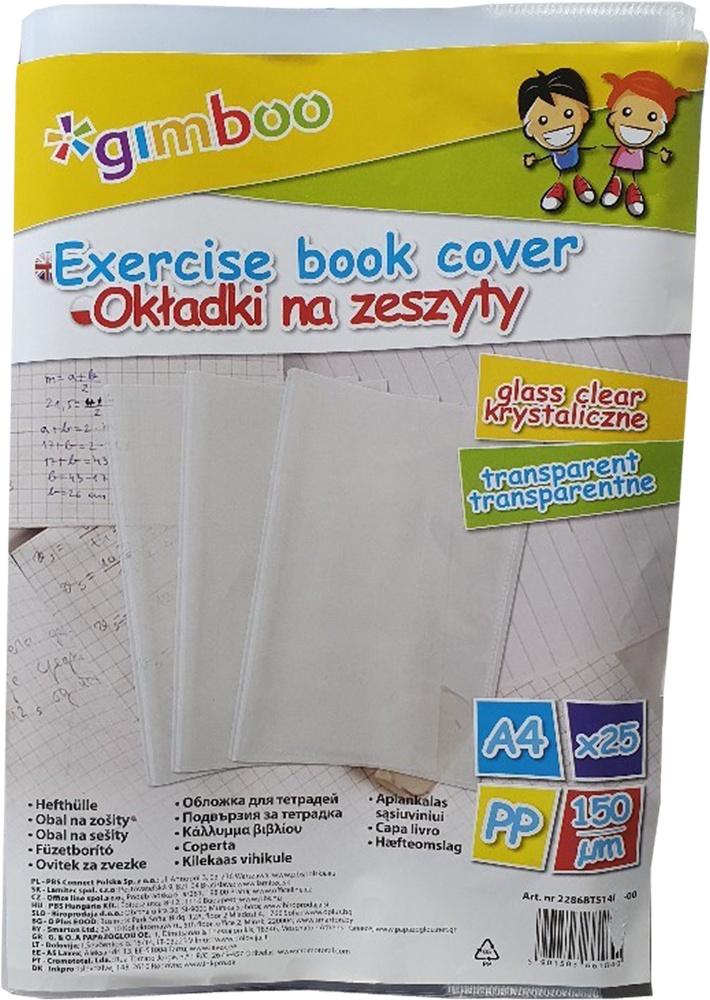Obal na sešit A4/25ks PVC silný