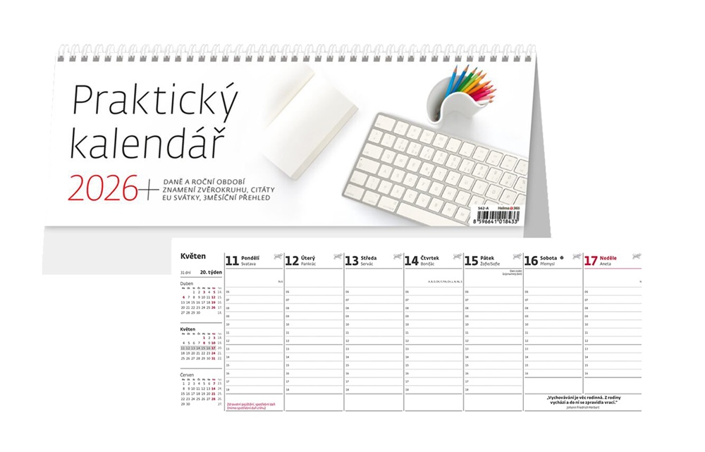 Kalendář s.2026 Praktický S62/A,/B  336x121