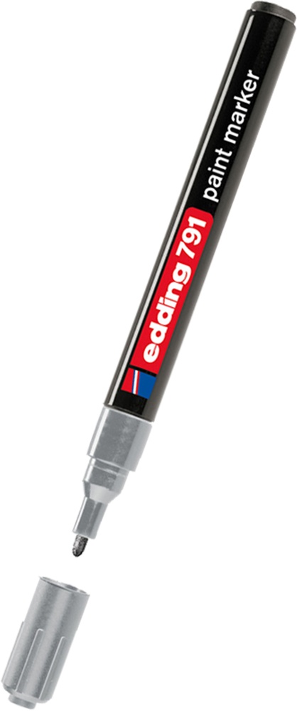 Fix Edding 791 lakový stříbrný 1mm