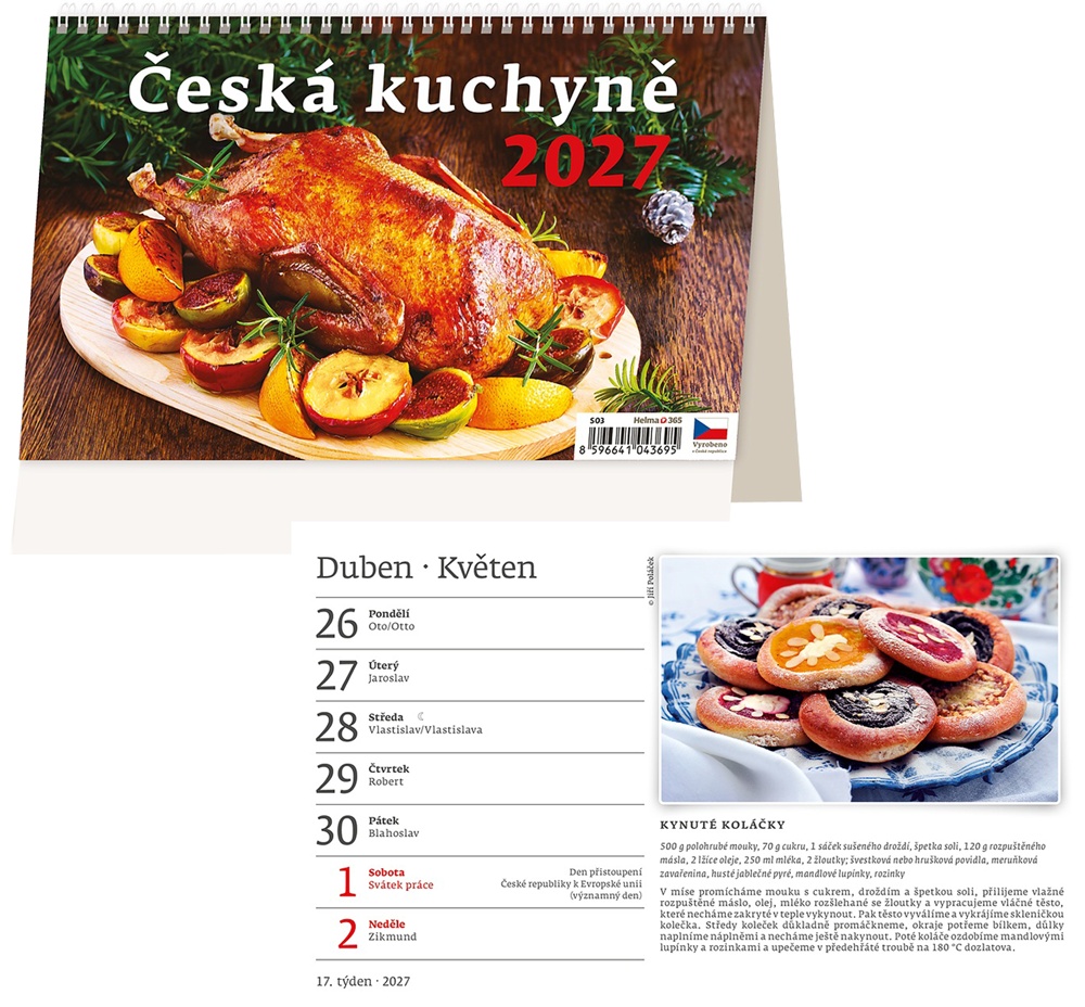 Kalendář s.2027 Česká kuchyně S03 226x139