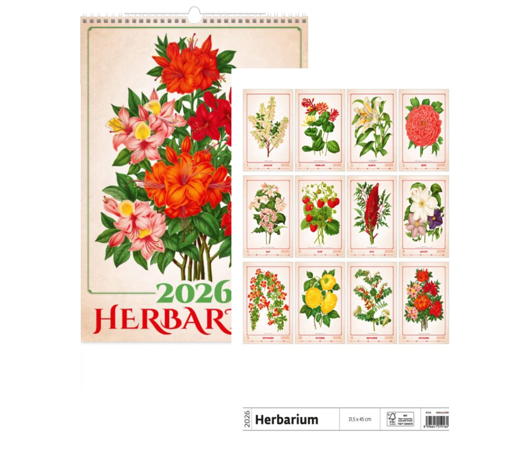 Kalendář n.2026 Herbarium N144 315x450