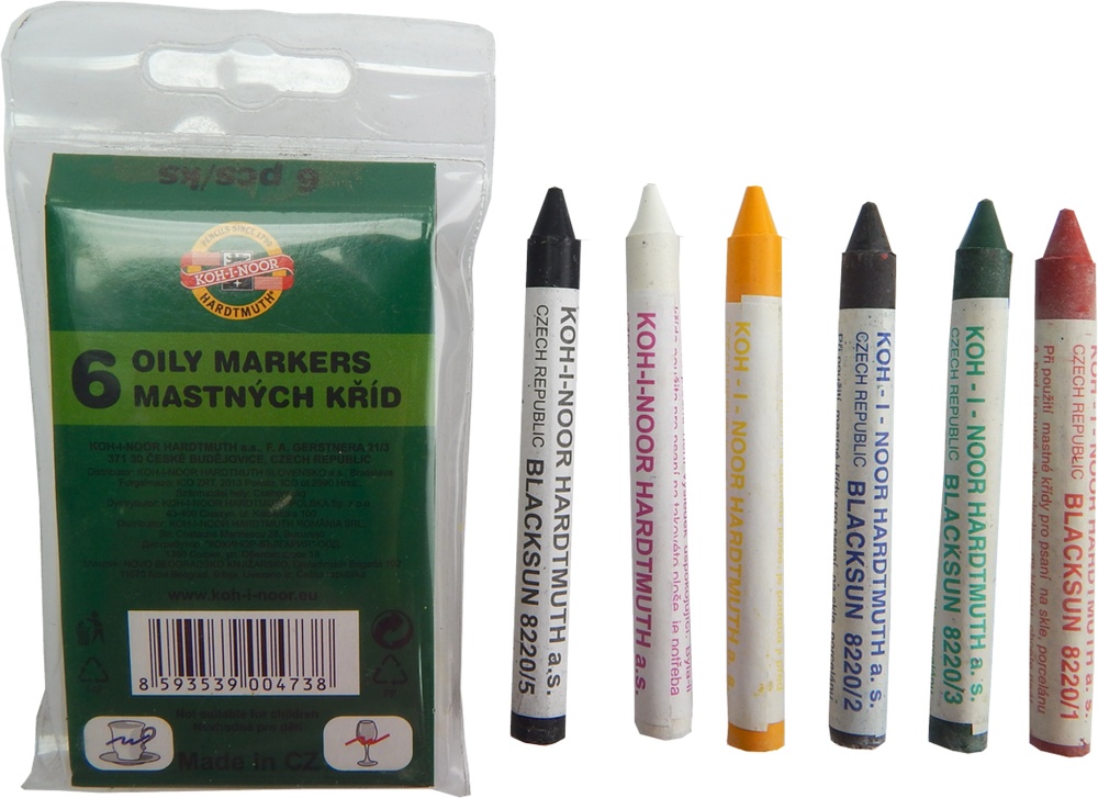 Křída mastná 8221/6 sada 6ks