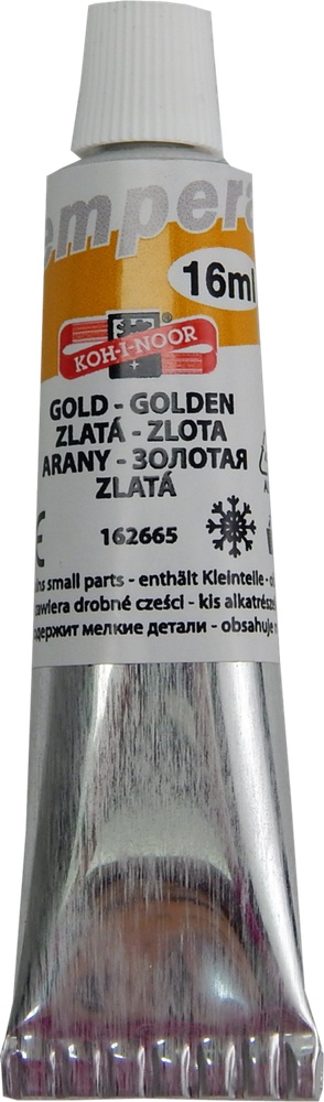 Tempera 16ml zlatá
