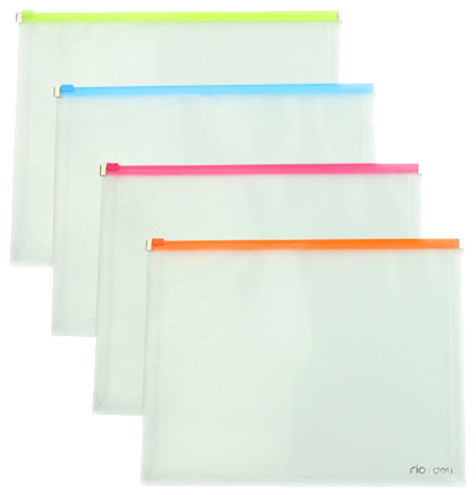 Spisové desky A4 PVC se zipem X dno