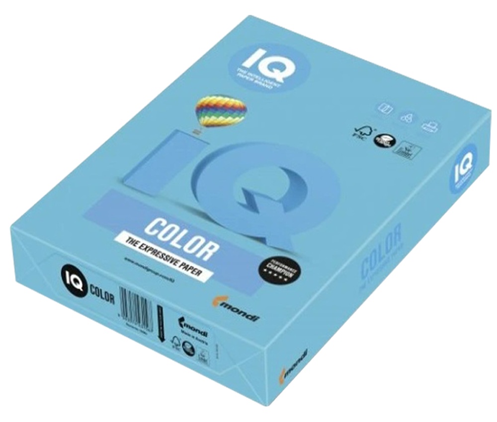 Karton A4 IQ modrý 160g 250 listů 48