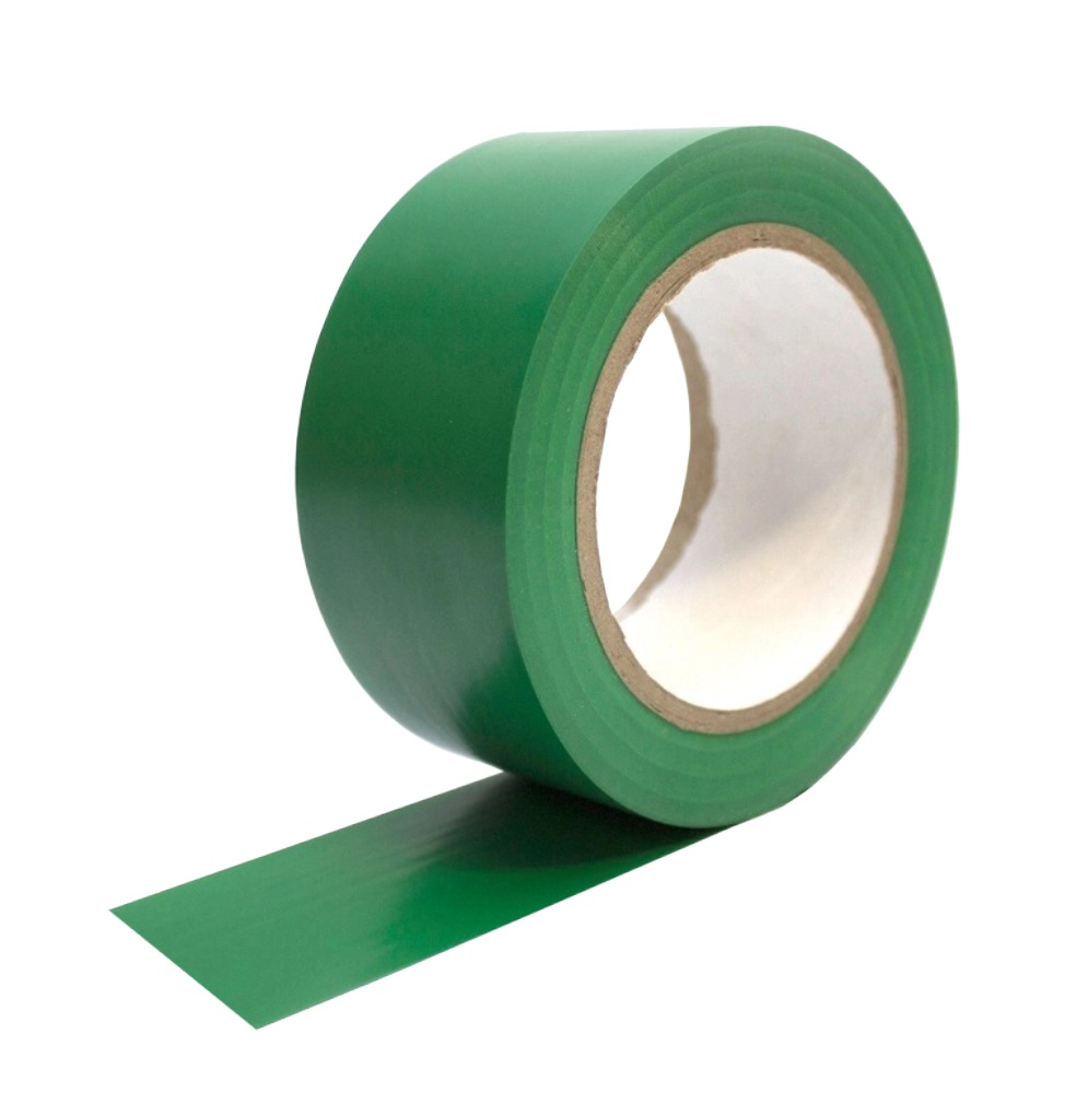 Lepící páska 50/33m PVC vytyčovací zelená