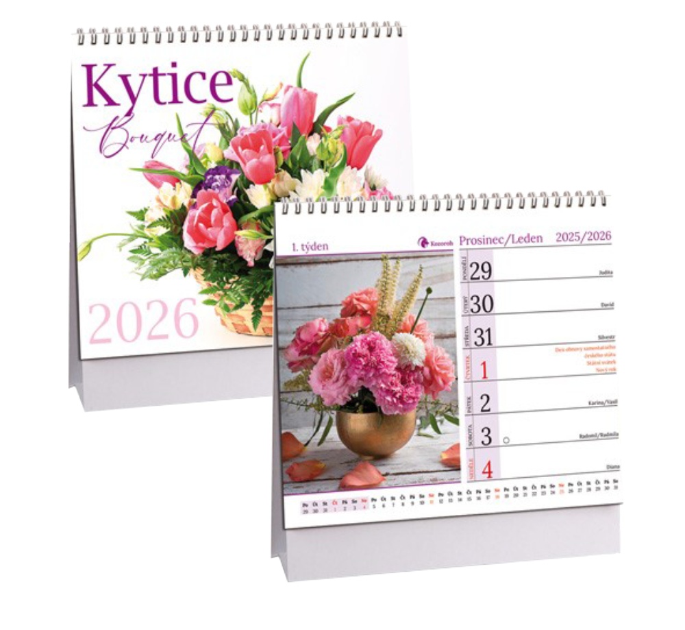 Kalendář s.2026 Kytice 170x145 malý