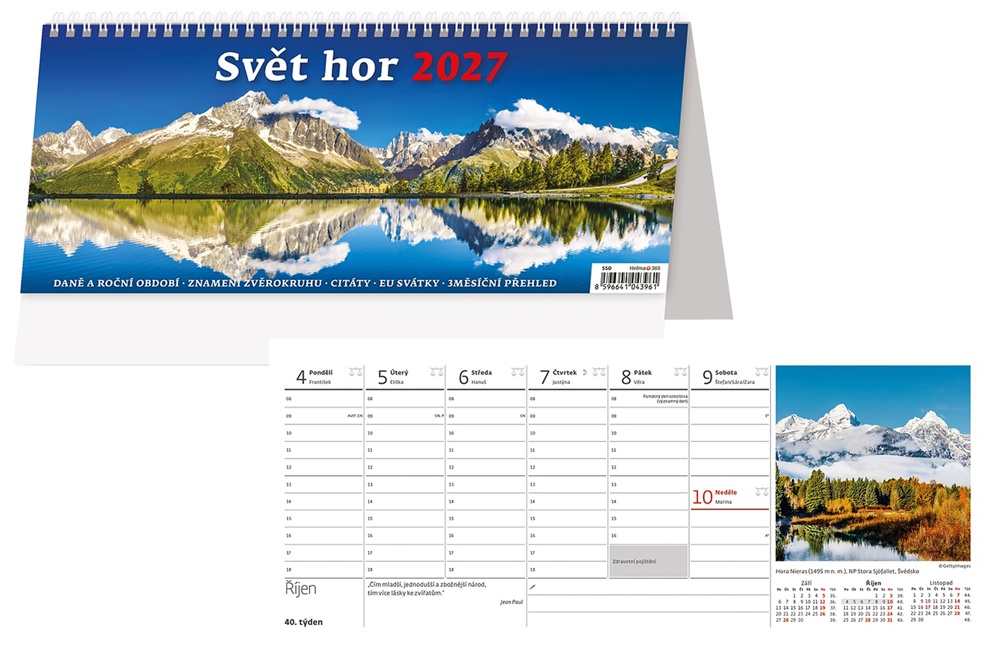 Kalendář s.2027 Svět hor S50 321x134