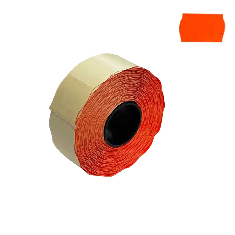 Samolepící etikety Contact 25x16 červené hranaté 1125 etiket