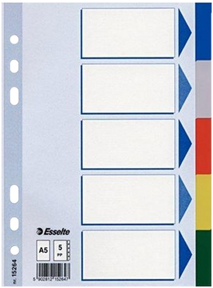 Rozdružovač A5 PP 5 barev 15264