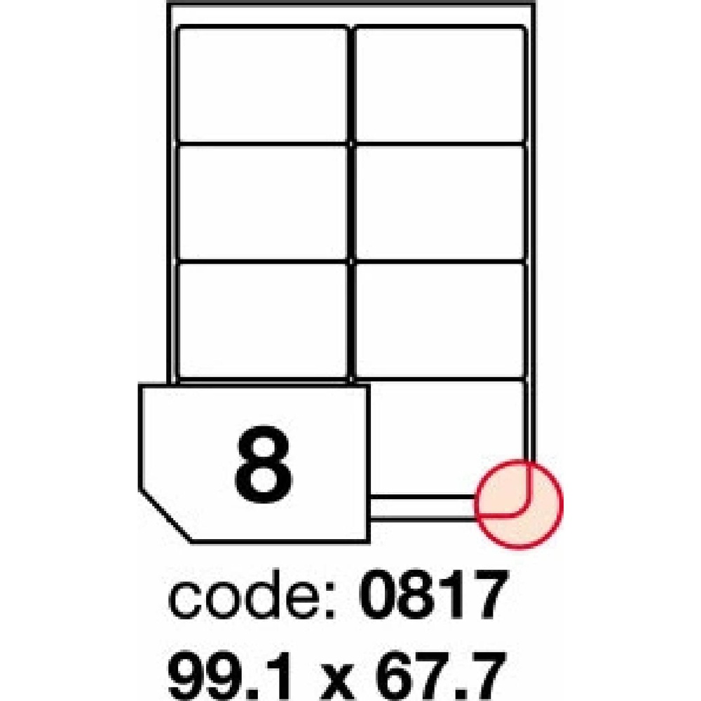 Samolepící etikety Laser 99.1x67.7 800 etiket