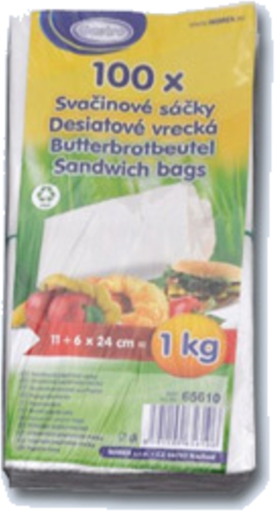 Svačinový sáček 1kg papírový 100ks