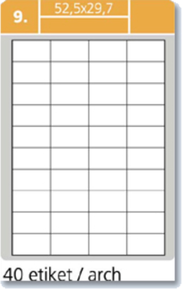 Samolepící etikety Laser 52.5x29.7 4000 etiket
