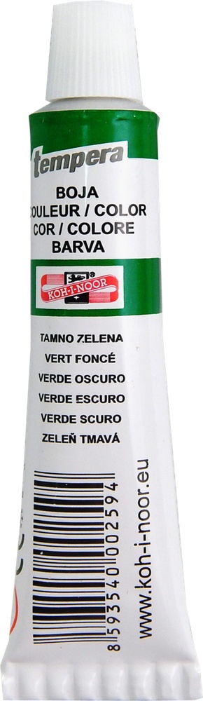 Tempera 16ml tmavě zelená