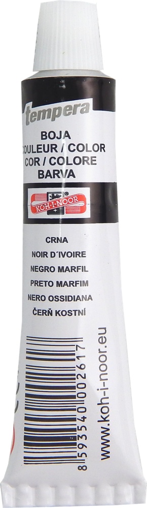 Tempera 16ml černá kost