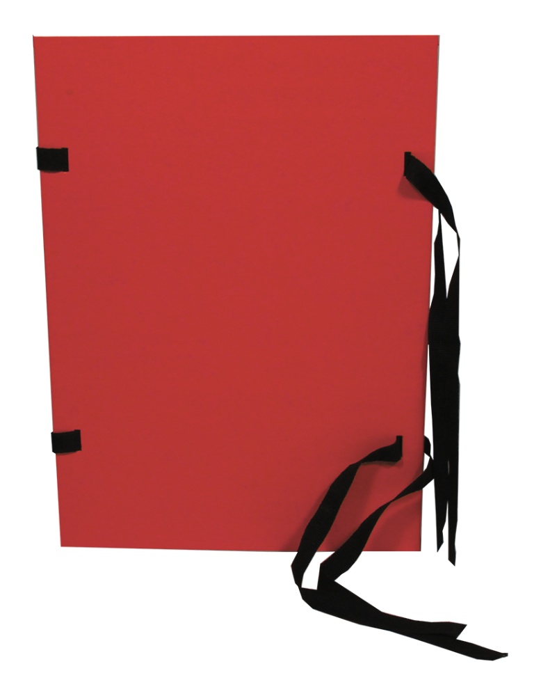 Desky s tkanicí A4 prešpánové červené