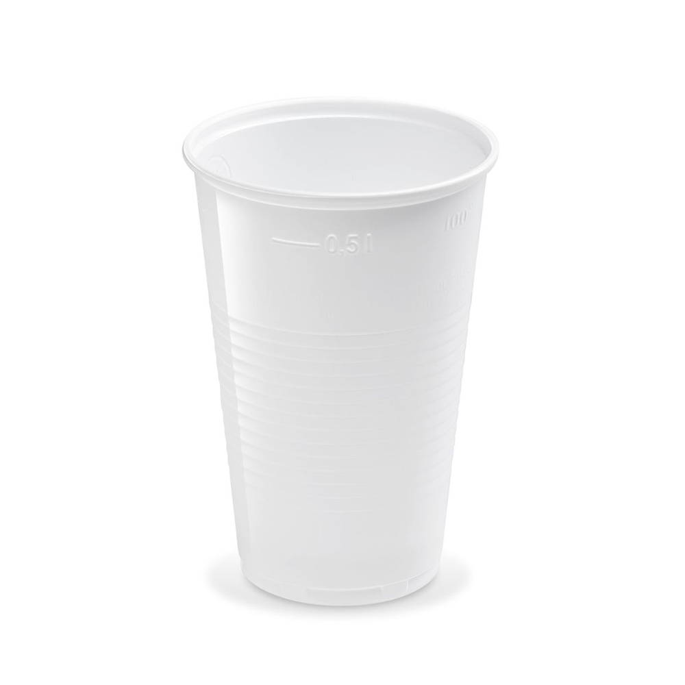 Kelímek 0.5l bílý PP 50ks