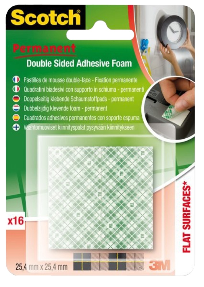 3M Lep.páska oboustr.25mm/ 16ks čtverců