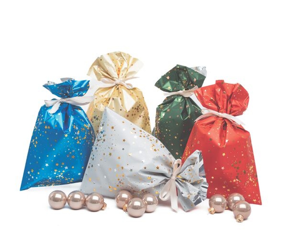 Vánoční sáček metál/ tatrafán 200x350