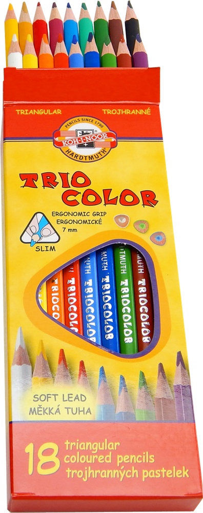 Pastelky 3133/18 trojhranné