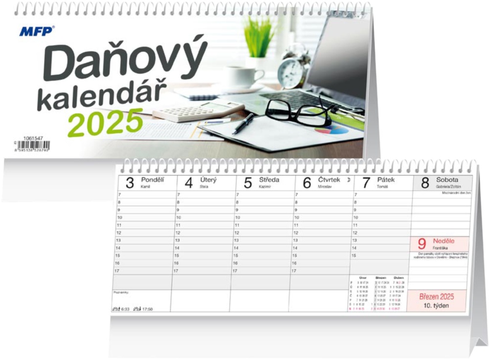 Kalendář s.2025 Daňový MFP 250x105