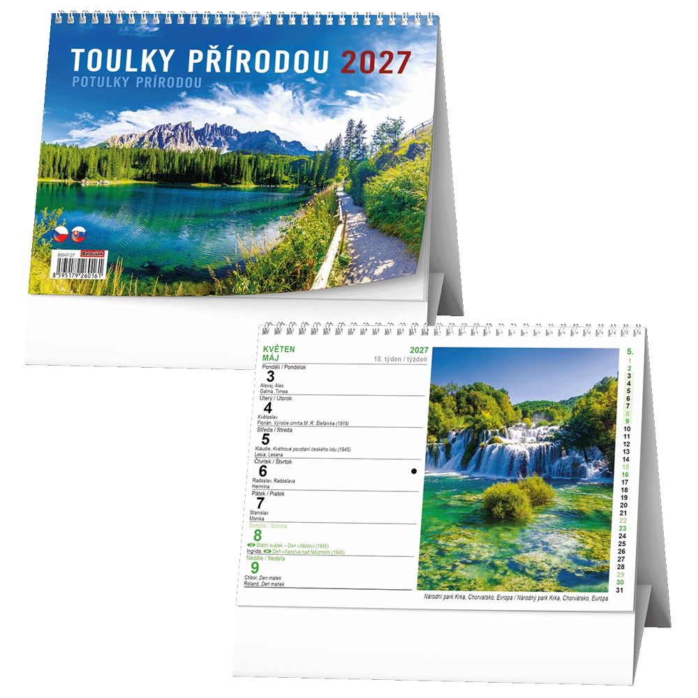 Kalendář s.2027 Toulky přírodou 210x150