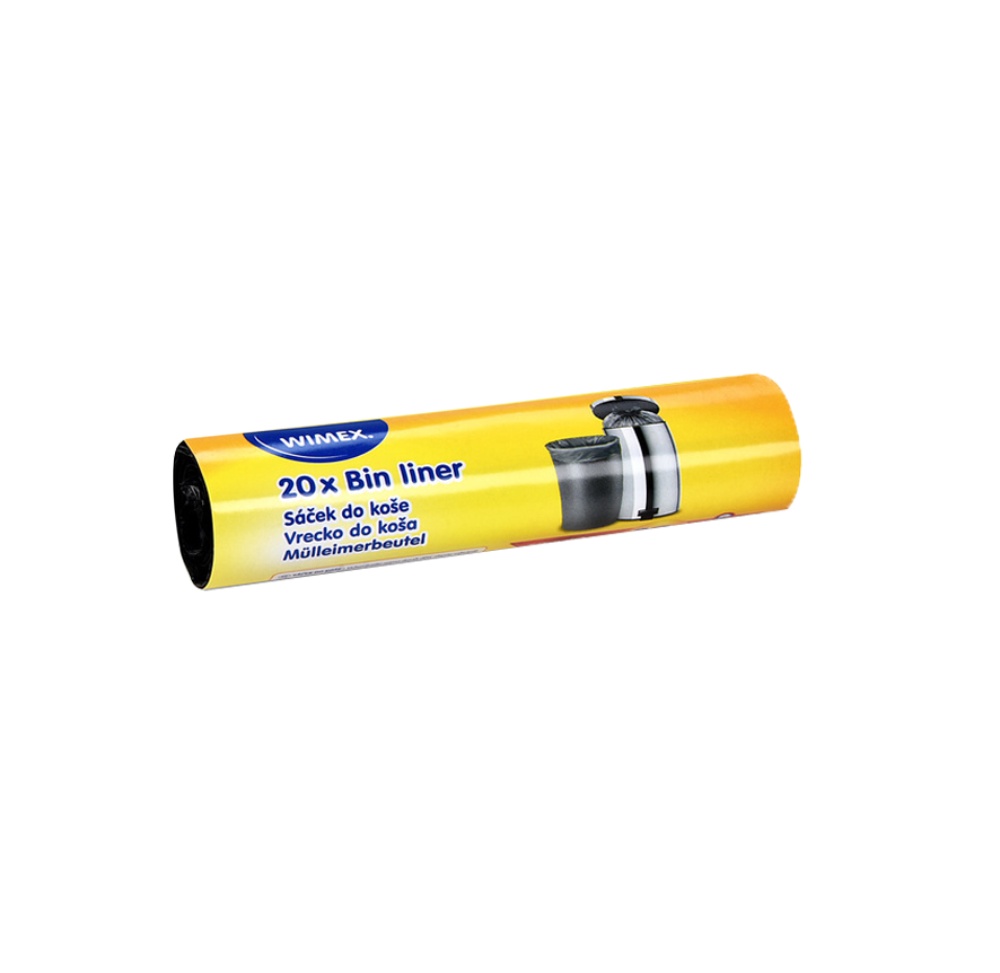 Sáčky do koše 30 litrů role černé 20ks