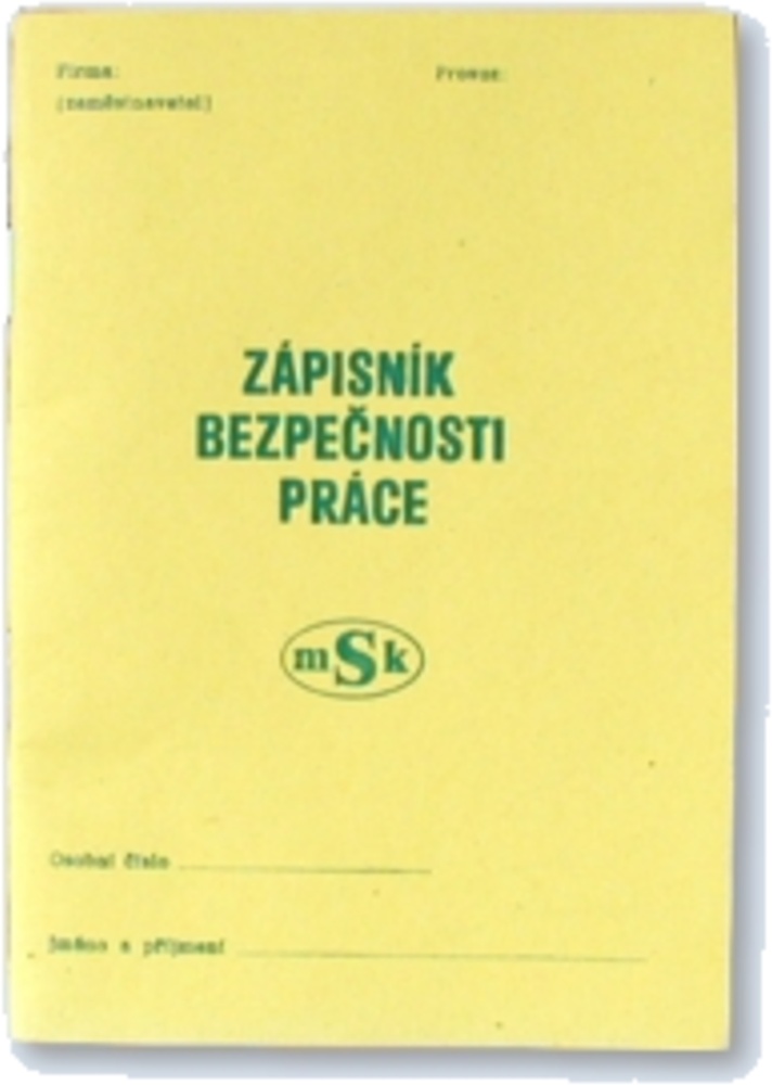 TP Zápisník bezpečnosti práce A6 215