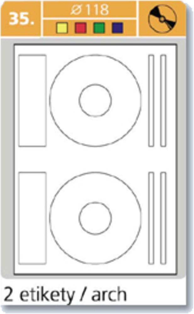 SLE Laser CD pr.118mm 200 etiket