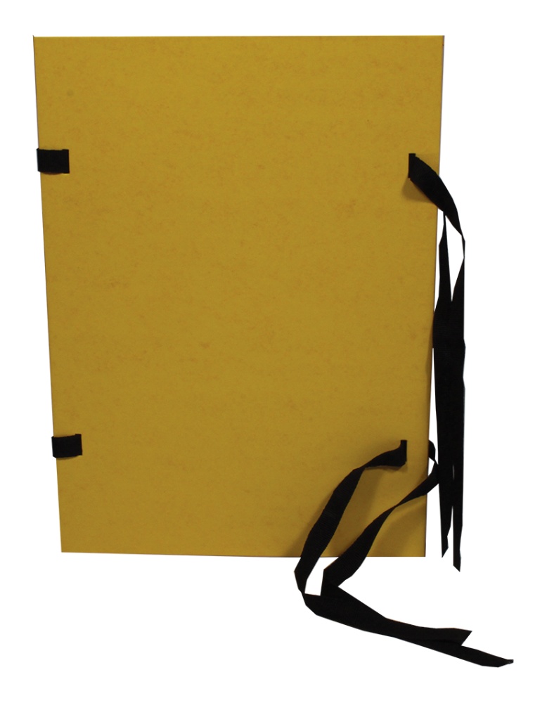 Desky s tkanicí A4 prešpánové žluté