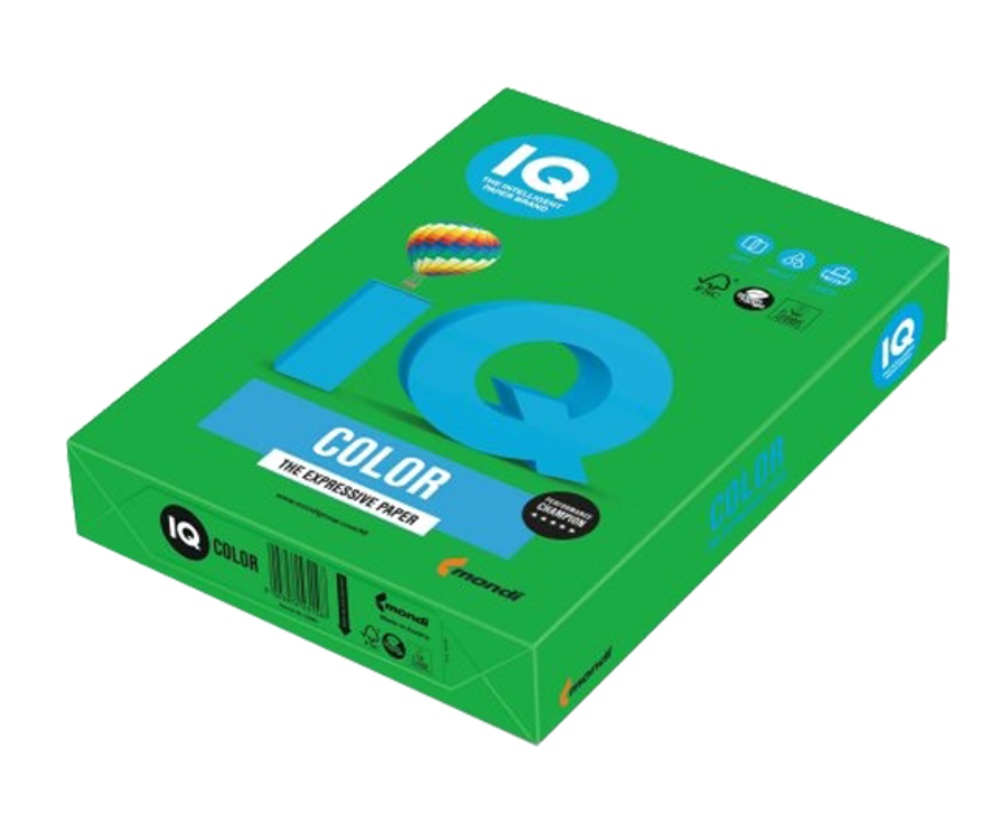 Barevný papír A4 80g.IQ tmavě zelený 42  500 listů 