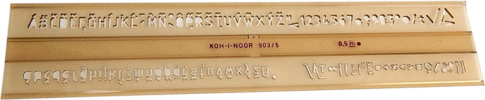 Šablona 0.5cm ISO typ 903 technická