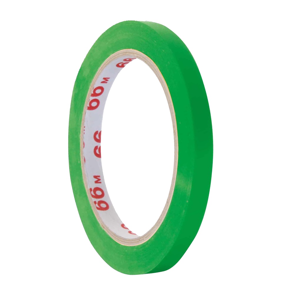 Lepící páska 9mm/66m zelená PVC