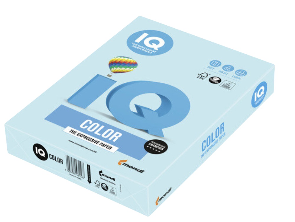 Barevný papír A4 80g.IQ světle modrý 30 500 listů