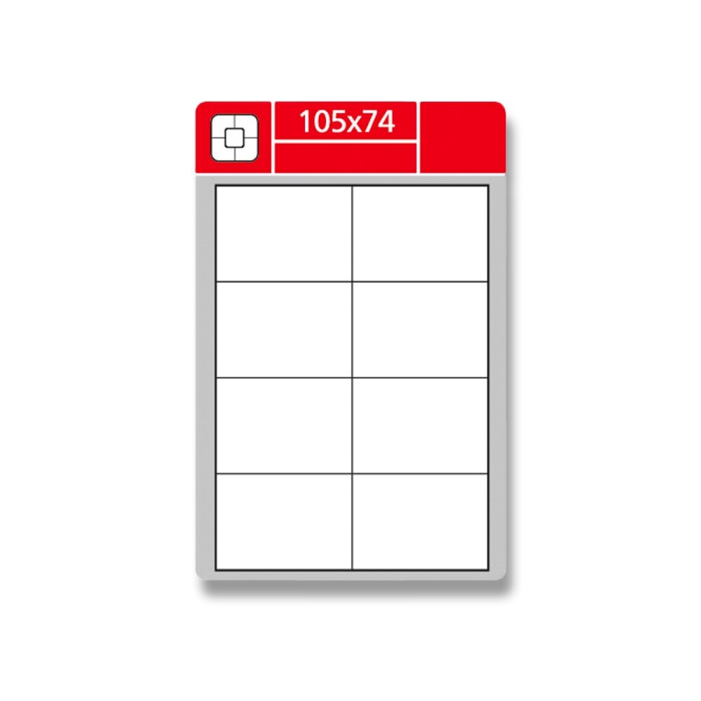 Samolepící etikety Laser Economy 105x74 800et