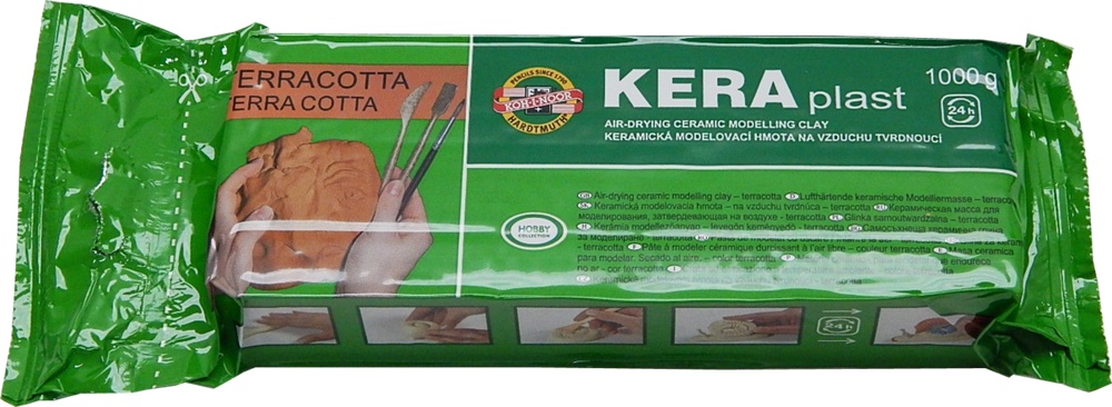 Modelovací hmota KERA 1kg hnědá 131707