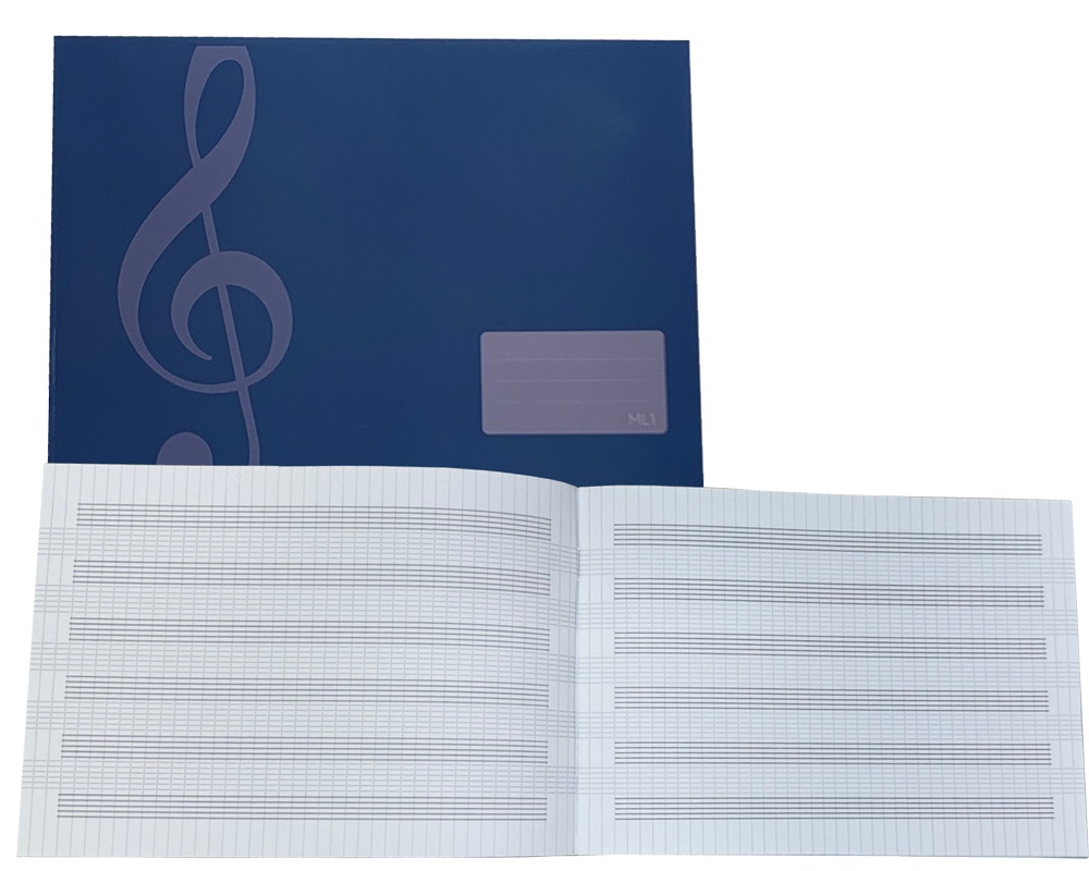 Sešit notový A5 na šířku 8 listů