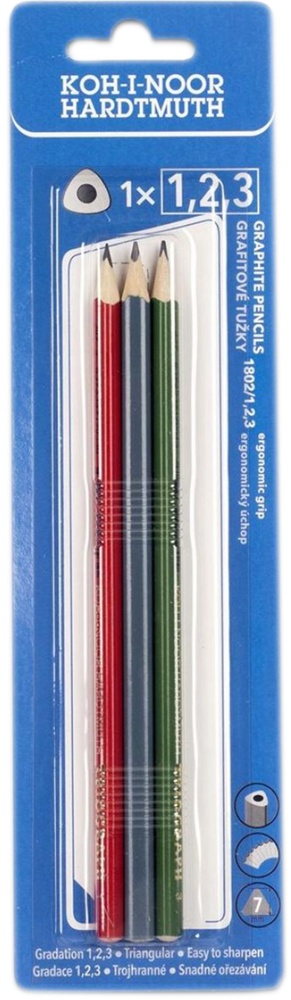 Tužky sada trojhranné 1802/1,2,3