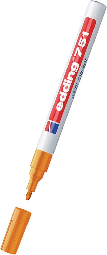 Fix Edding 751 lakový oranžový 1mm