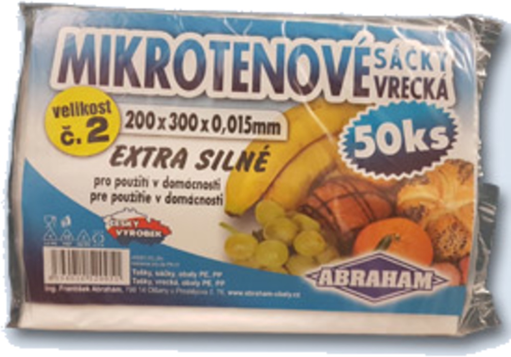 Svačinový sáček 20x30/50 0.015 ABR silný