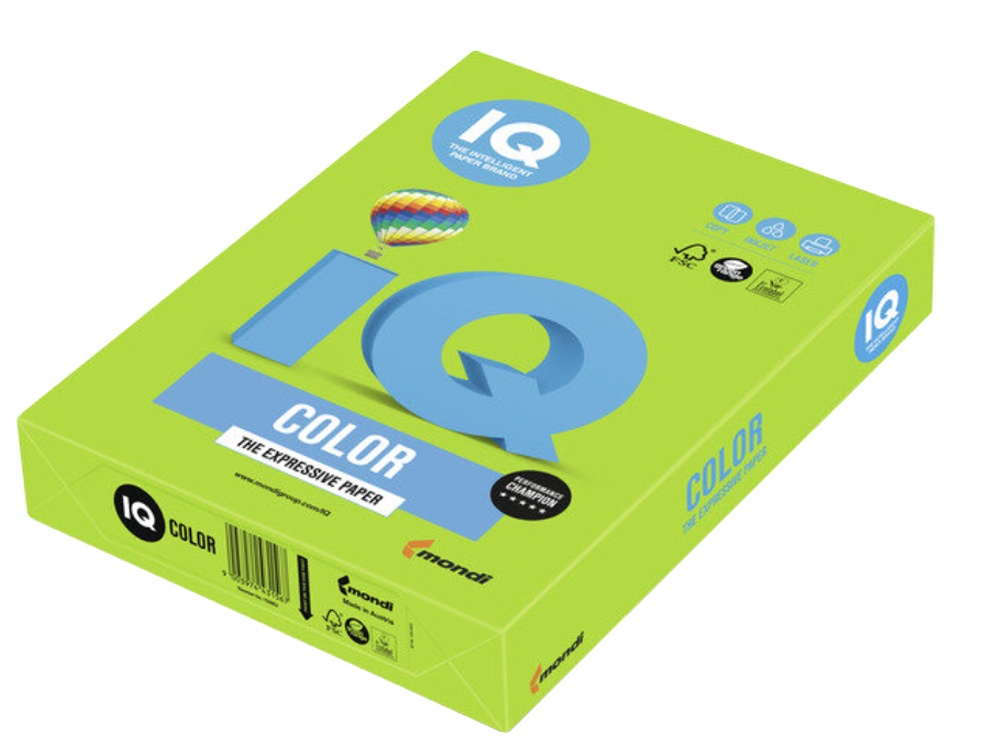 Barevný papír A3 80g.IQ zelený 42 500 listů