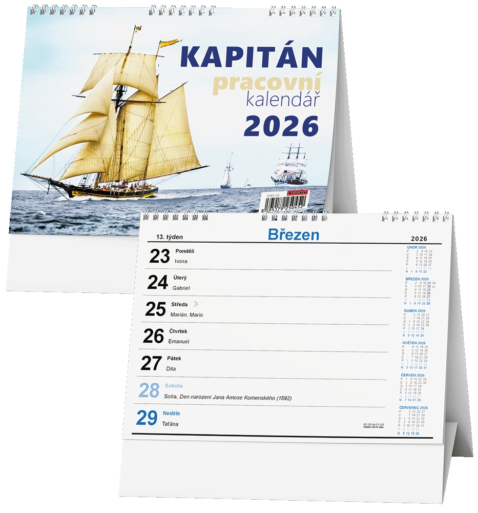 Kalendář s.2026 Kapitán BSB7 210x150