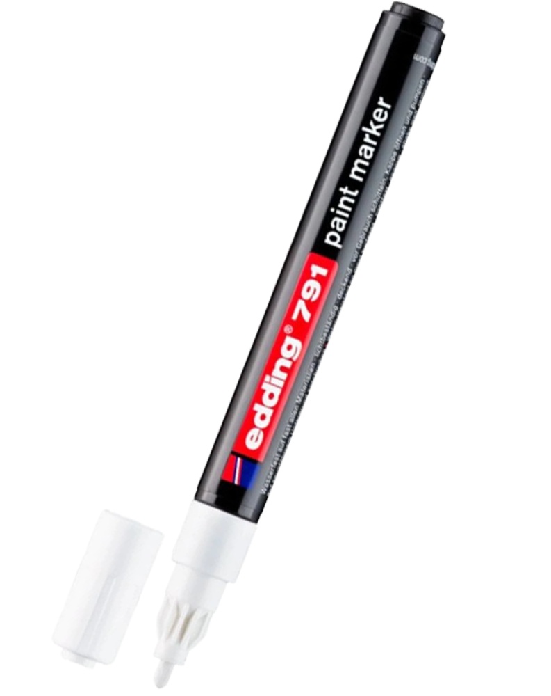 Fix Edding 791 lakový bílý 1mm