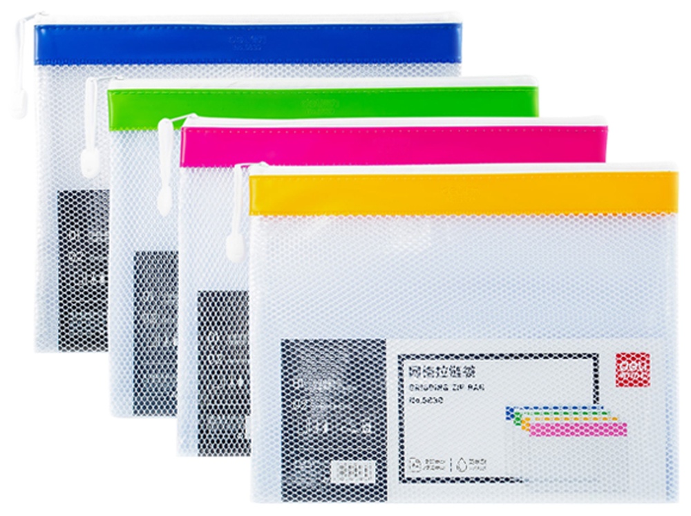 Spisové desky A4 PVC se zipem a textilem