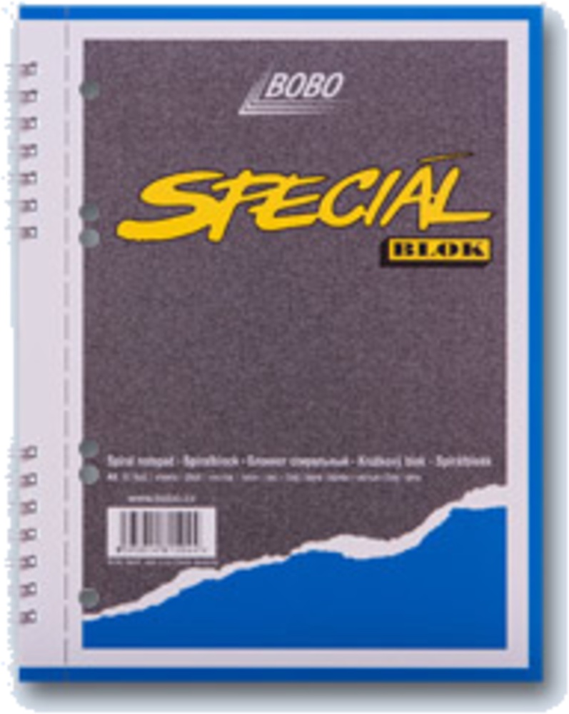 Blok Bobo A5 boční spirála Speciál čistý 50 listů