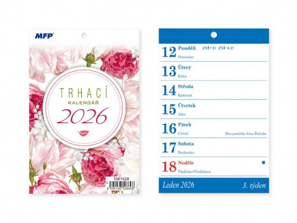 Kalendář A6 trhací 2026 95x142