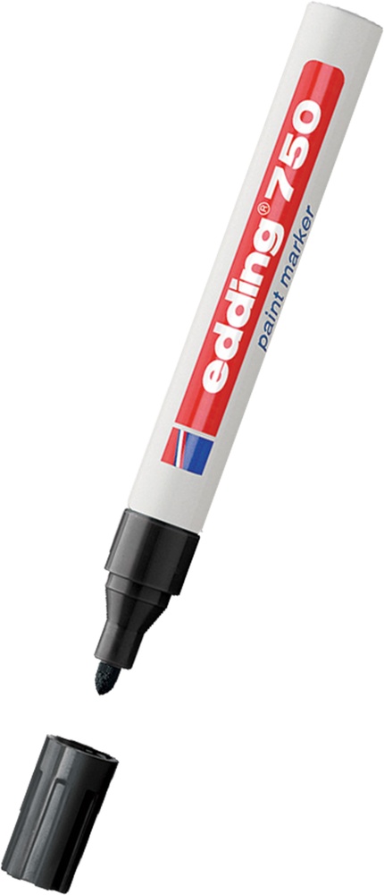 Fix Edding 750 lakový černý 2mm
