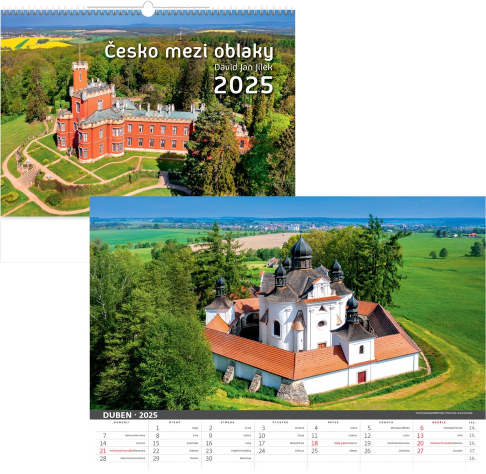 Kalendář n.2025 Česko mezi oblaky450x315