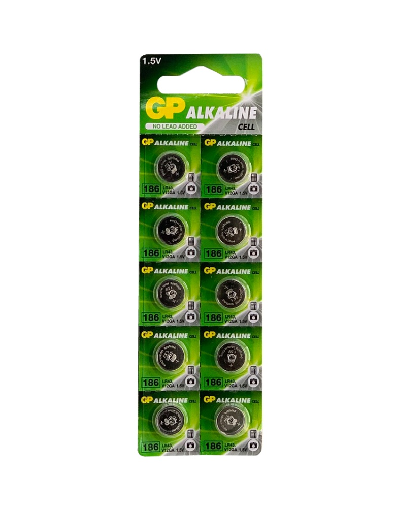 Baterie GP 186F (LR43)/ V12GA knoflík